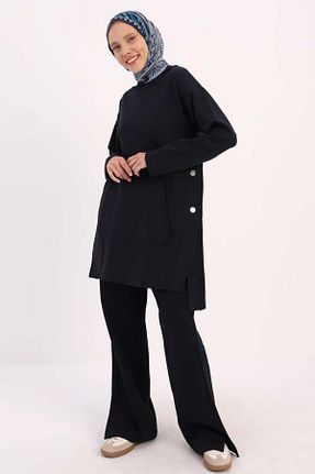 تونیک حجاب سرمه ای زنانه پنبه پلی استر ALLDAY - کد 891976623