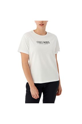 تیشرت سفید زنانه رگولار Columbia - کد 855732498