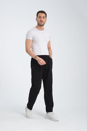 شلوار مشکی مردانه کتان JAGER FABEL - کد 892838359