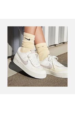 کفش اسنیکر سفید زنانه چرم اصل Nike - کد 893865508