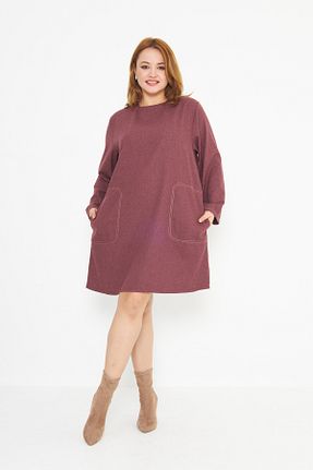 تونیک زرشکی زنانه بافتنی Kutaf - کد 893311604