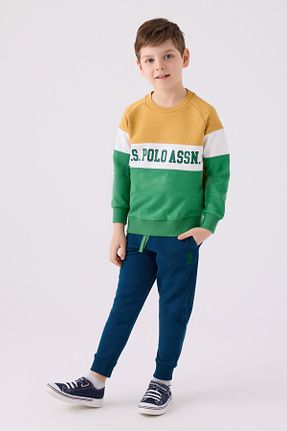 ست لباس راحتی سبز بچه گانه ساده U.S. Polo Assn. - کد 892862348
