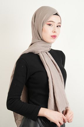 شال زرد زنانه پنبه ای 03KIZKULESITEKS - کد 891786192
