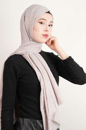 شال سرمه ای زنانه پنبه ای 03KIZKULESITEKS - کد 891785565