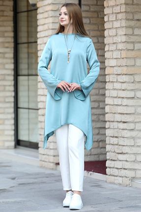 ست بالاتنه و پائین تنه حجاب سبز زنانه رگولار modapodyum - کد 891787306