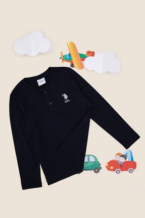سوئیشرت سرمه ای بچه گانه ساده U.S. Polo Assn. - کد 891794462