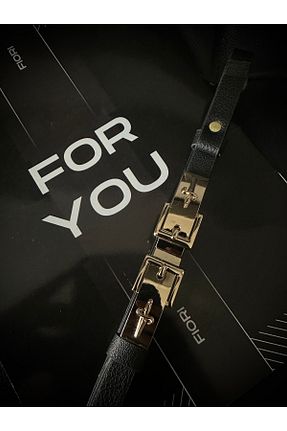 کمربند مشکی زنانه زنجیر Fiori - کد 889134258