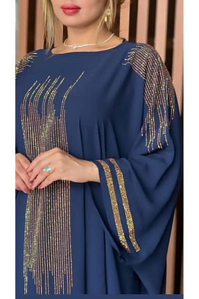 لباس مجلسی و فارغ التحصیلی سرمه ای زنانه کرپ Miss - کد 893073278