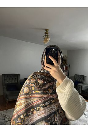 شال مشکی زنانه ابریشم MODA - کد 891881498