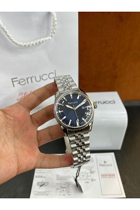 ساعت مچی سرمه ای مردانه 43 میلی متر Ferrucci - کد 891901458