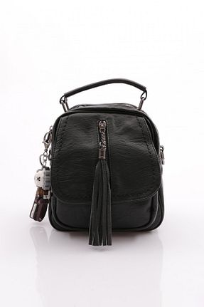 کیف دوشی مشکی زنانه چرم مصنوعی ÇÇS - کد 847359408
