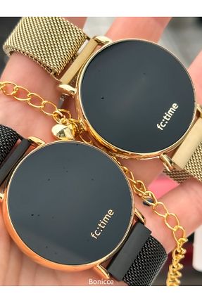 ساعت مچی زرد زنانه 42 میلی متر Ferrucci - کد 896291761