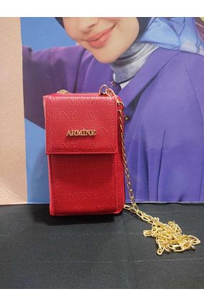کیف دوشی قرمز زنانه پارچه ای Armine - کد 358079348