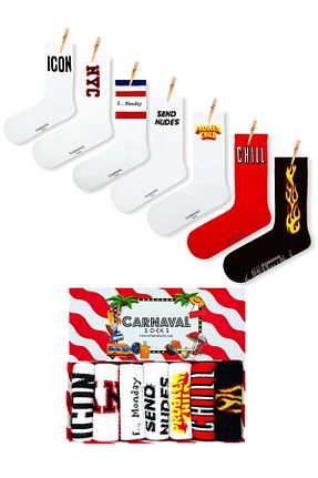 جوراب سفید زنانه پنبه ای CARNAVAL SOCKS - کد 43540116