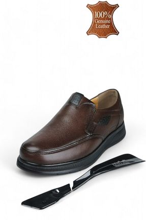 کفش کژوال قهوه ای مردانه چرم خالص The Dortex Shoes - کد 892014905