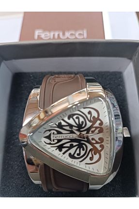 ساعت مچی قهوه ای مردانه 45 میلی متر Ferrucci - کد 892010051