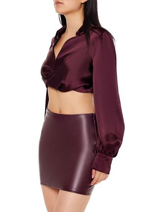 پیراهن بنفش زنانه رگولار Forever 21 - کد 892457045