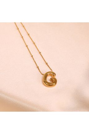 گردنبند استیل ( فولاد ) قهوه ای زنانه استیل ضد زنگ FOURSOLOS - کد 892029667