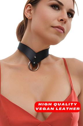 چوکر مشکی چرم مصنوعی Angels Passion - کد 828670074