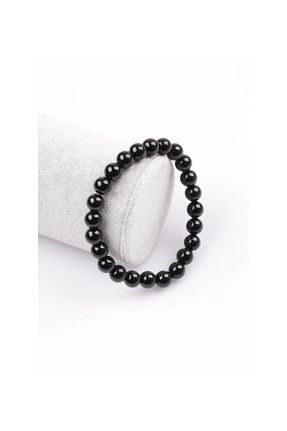 دستبند جواهر مشکی زنانه سنگ lewibafashion - کد 892042443