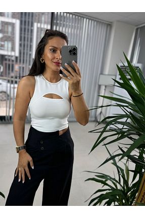 بلوز سفید زنانه ساده caddstore - کد 892066123