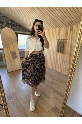 بلوز بژ زنانه ساده caddstore - کد 892066248