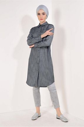 تونیک حجاب مشکی زنانه ویسکون TRENDTESETTÜR - کد 64035184