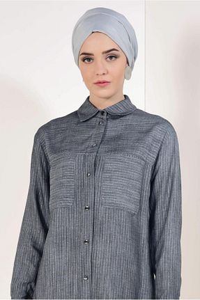 تونیک حجاب مشکی زنانه ویسکون TRENDTESETTÜR - کد 64035184