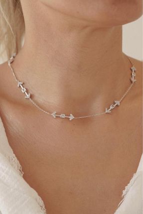 گردنبند نقره رنگی زنانه 925 عیار AŞIK ACCESSORIES - کد 892051789
