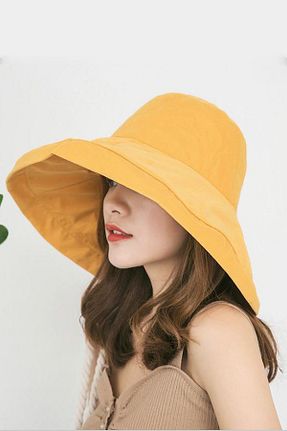 کلاه زرد زنانه پنبه ای Külah - کد 327597164