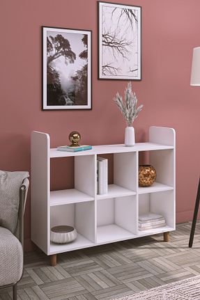 قفسه کتاب سفید 86 سانتی متر Pratico - کد 892046615