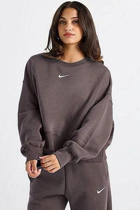 سوئیشرت اسپرت قهوه ای زنانه اورسایز Nike - کد 893339710