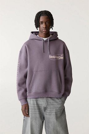 سوئیشرت قهوه ای مردانه چاپی Pull & Bear - کد 892084628