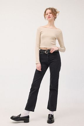 بلوز طوسی زنانه ساده Addax - کد 890097400