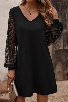 لباس مشکی زنانه بافتنی JANES - کد 892135043