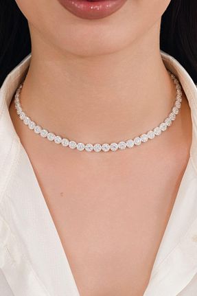 گردنبند نقره متالیک زنانه 925 عیار Tmt Silver - کد 892131537
