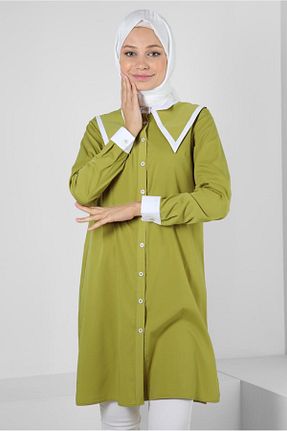 تونیک حجاب سبز زنانه مخلوط پلی استر Alvina - کد 799159696