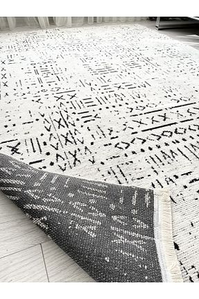 فرش سفید آنتی آلرژی Crea Halı - کد 455315470