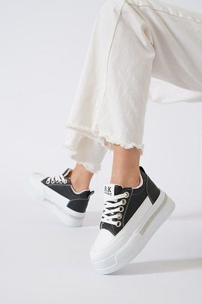 کفش اسنیکر سفید زنانه بند دار Moda Pie - کد 892282928