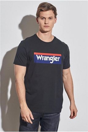 تیشرت مشکی مردانه یقه دوچرخه Wrangler - کد 709283392