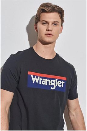 تیشرت مشکی مردانه یقه دوچرخه Wrangler - کد 709283392