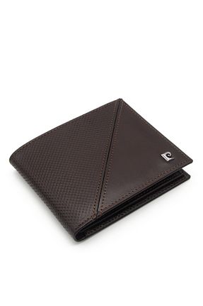 کیف پول قهوه ای مردانه سایز متوسط Pierre Cardin - کد 892188595