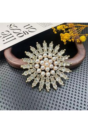 سنجاق سینه طلائی فلزی Pelin Aksesuar - کد 892228189