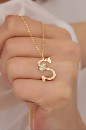 گردنبند نقره طلائی زنانه 925 عیار VAOOV - کد 891919476