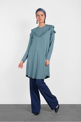 شلوار حجاب سرمه ای زنانه مخلوط پلی استر TRENDTESETTÜR - کد 95679545