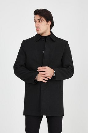 پالتو پشمی مشکی مردانه رگولار WinnerMan - کد 892255353