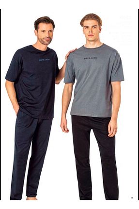 ست لباس راحتی سرمه ای مردانه ساده Pierre Cardin - کد 892256377
