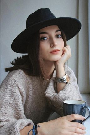 کلاه مشکی زنانه پنبه ای Galadriel - کد 892261971