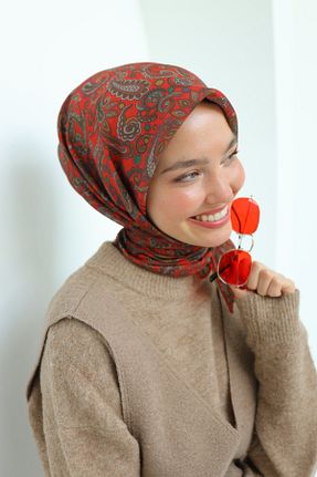 دستمال گردن نارنجی زنانه پنبه ای Silk Home - کد 892267290