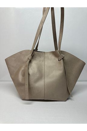 کیف دوشی بژ زنانه جیر LeyraBag - کد 892293712